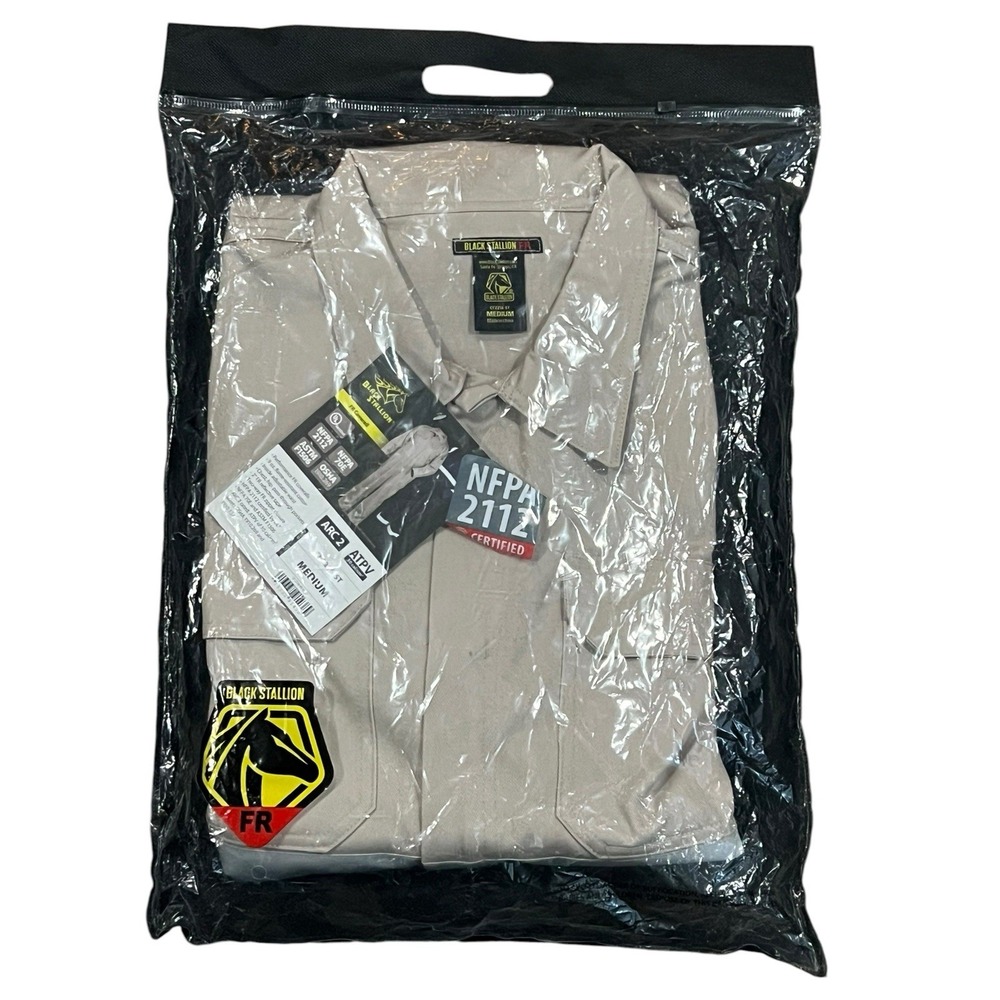 Revco Black Stallion Khaki 7oz FR Welding Shirt (X-Large) (FS7-KHK)